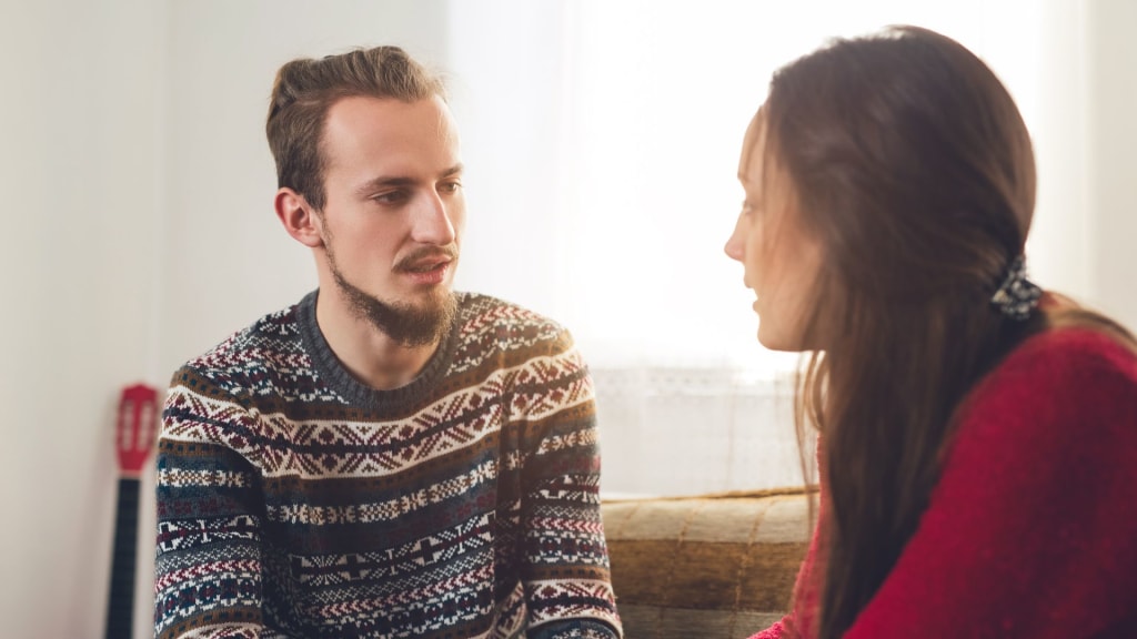 couple talking